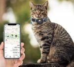 Coleira GPS Refletiva Ajustável Com Rastreador Via Celular - À Prova D'água e À Prova de Choque