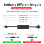 Cabo de Carregamento USB Retrátil Criativo 3 em 1 - Imagem 3