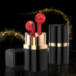 Fone de Ouvido Sem Fio Lipstick Fashion&Personalizado - Função Bluetooth e Redução de Ruídos
