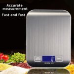 Balança Digital de Aço Inoxidável Recarregável - Para  Alimentos