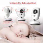 Babá Eletrônica Sem Fio Com Tela LCD de 3,2 Polegadas - Áudio em 2 Vias - Câmera Com Visão Noturna - Monitoramento de Temperatura - Imagem 3