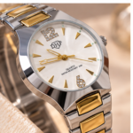 Relógio Feminino DHP Quartz Prata e Dourado – Elegância Bicolor - Imagem 3