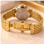Relógio Unissex Newrex Dourado com Pulseira Metálica – 3 ATM - Imagem 4