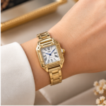 Relógio Feminino DHP Quartz Dourado – Elegância Clássica - Imagem 2