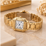 Relógio Feminino DHP Quartz Dourado – Elegância Clássica - Imagem 4
